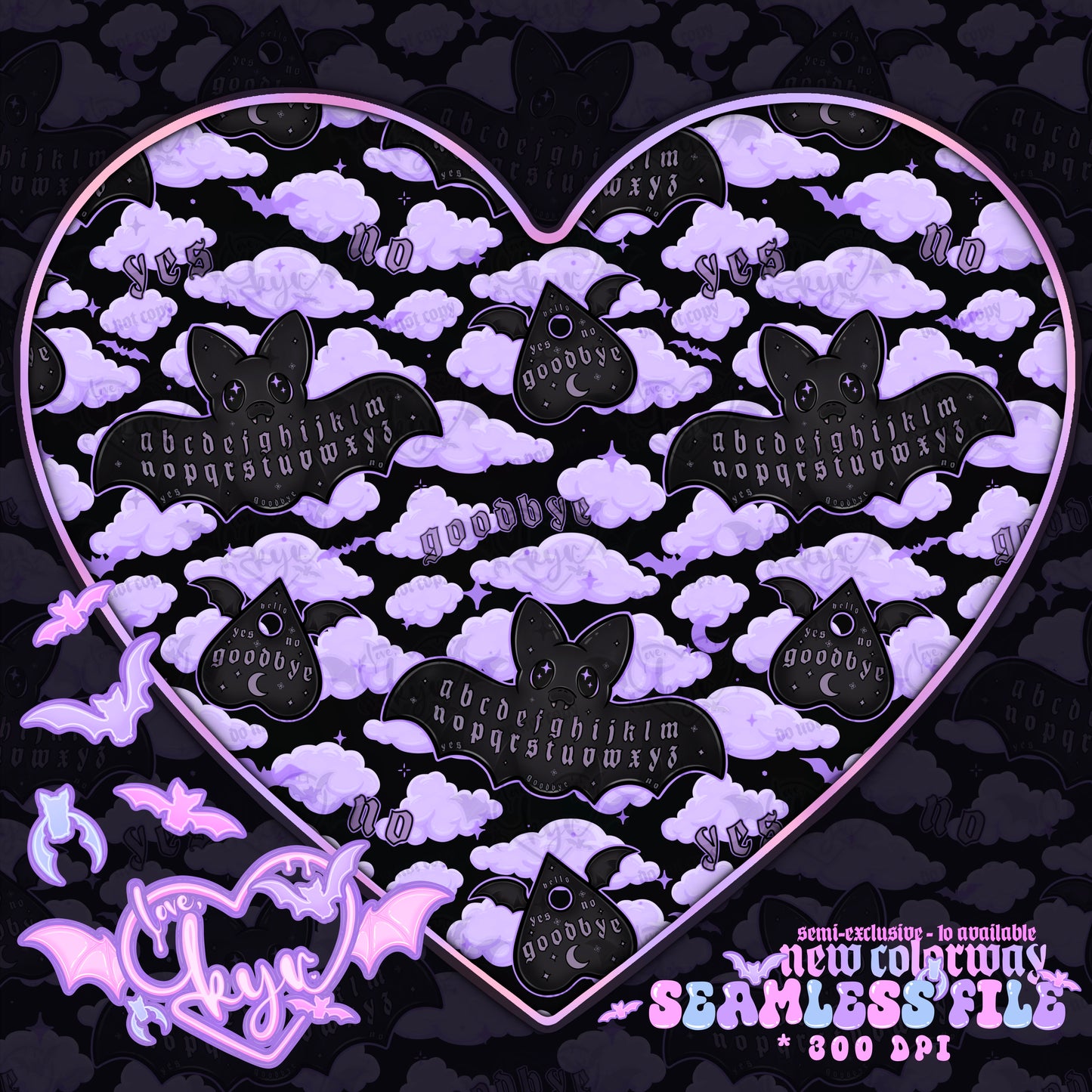 Ouija Bats Seamless File