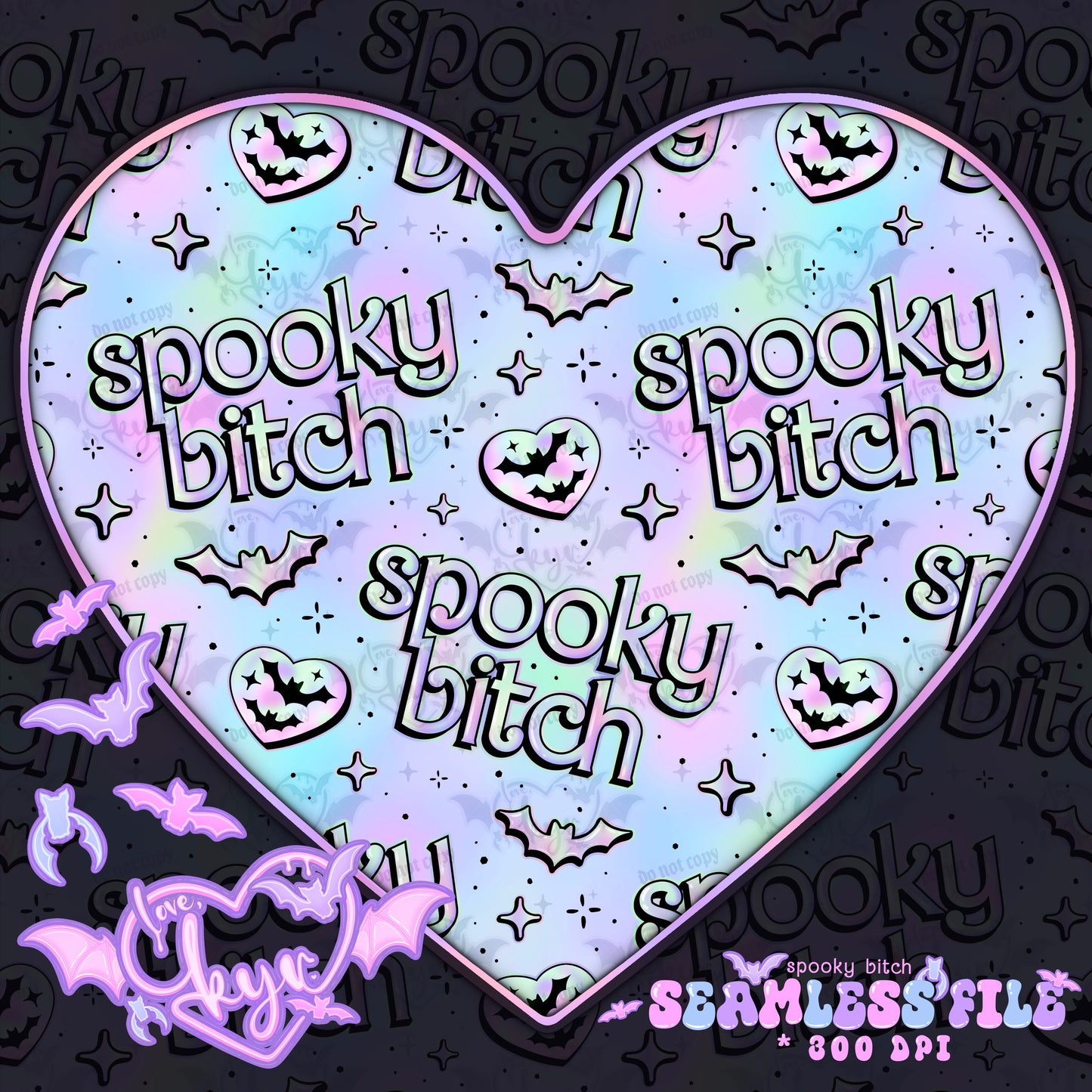 Spooky Bitch Seamless File
