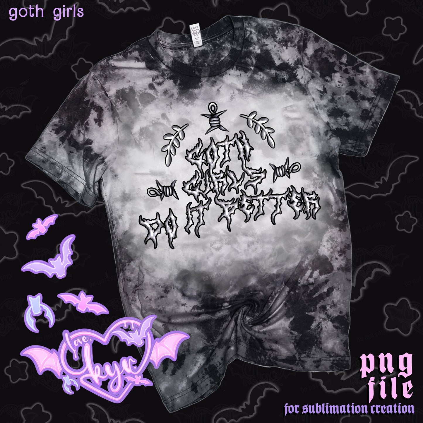 Goth Girls Sub File PNG
