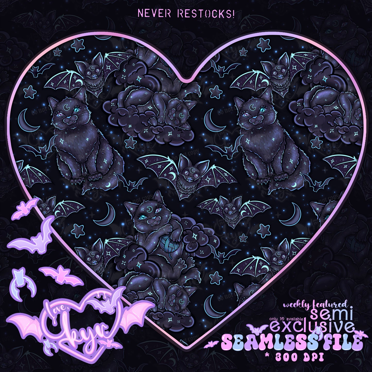 Cats N Bats Seamless File