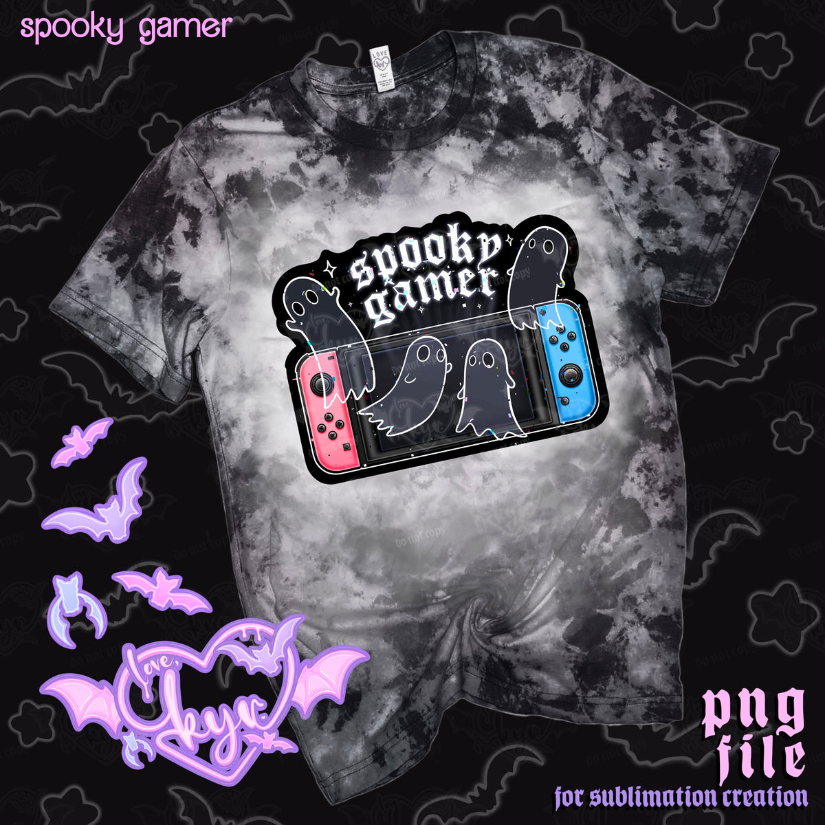 Spooky Gamer Sub File PNG