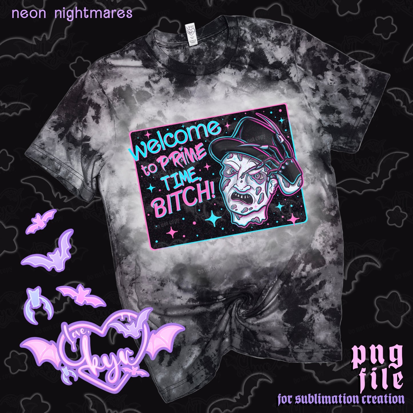 Neon Nightmares Sub File PNG
