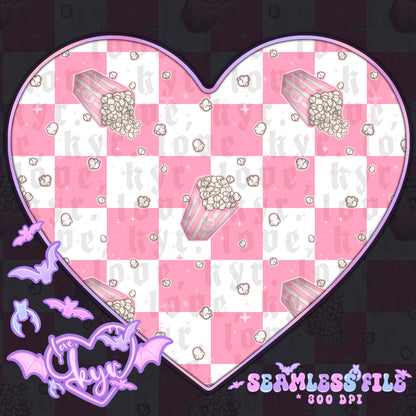 Kawaii Popcorn Seamless File Coord