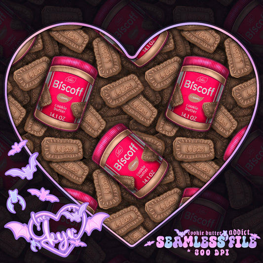 Cookie Butter Addict Seamless File