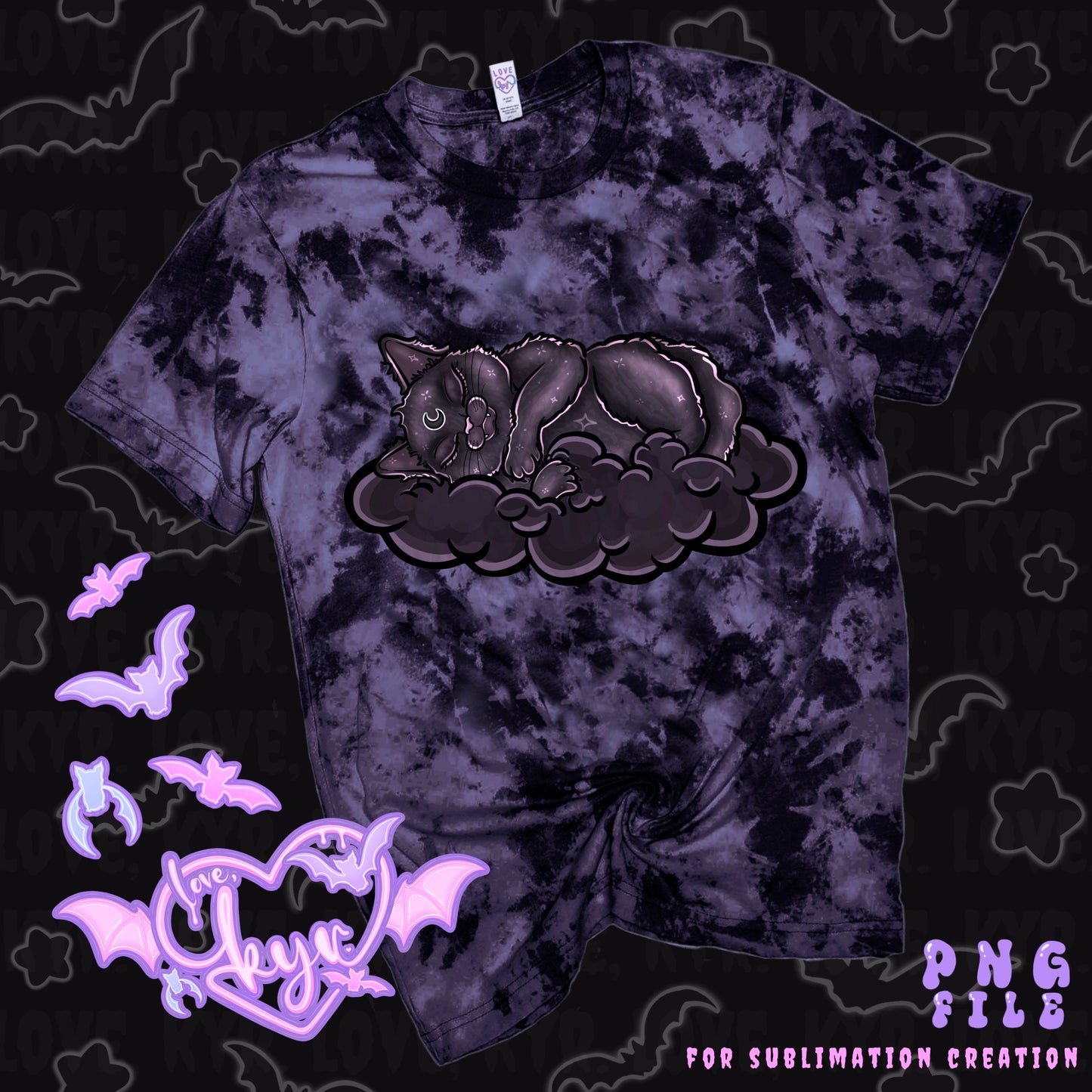 Cloud Cat Sub File PNG Pack
