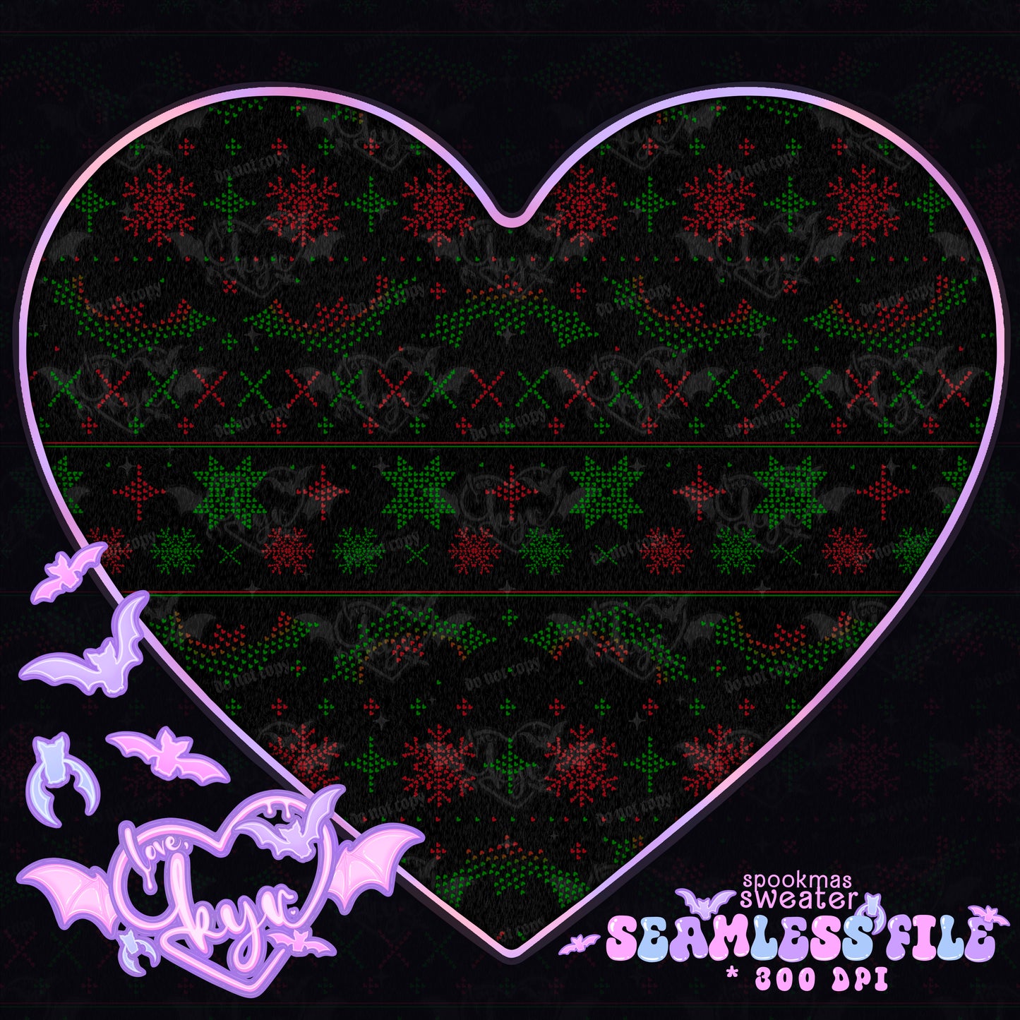 Spookmas Sweater Seamless File Budget Pack