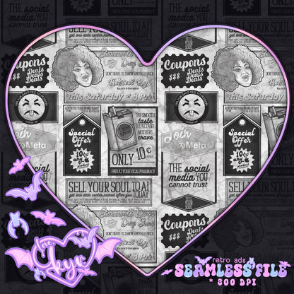 Retro Ads Seamless File
