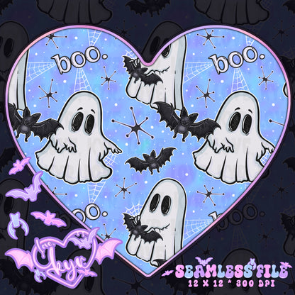 Retro Ghosts Seamless File
