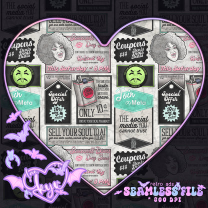 Retro Ads Seamless File