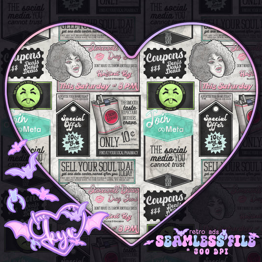 Retro Ads Seamless File