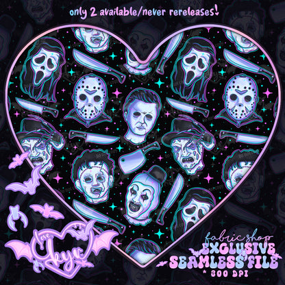 Neon Nightmares Seamless File