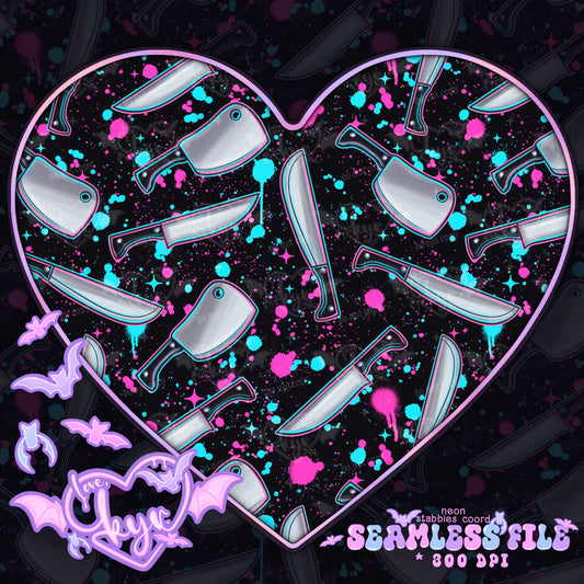 Neon Nightmares Seamless File Coord