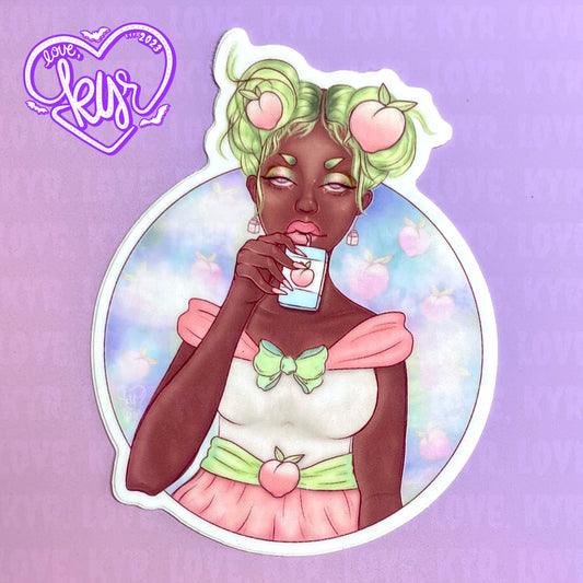 Just Peachy Sticker 3”
