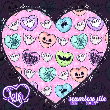 Spooky Sweethearts Seamless File