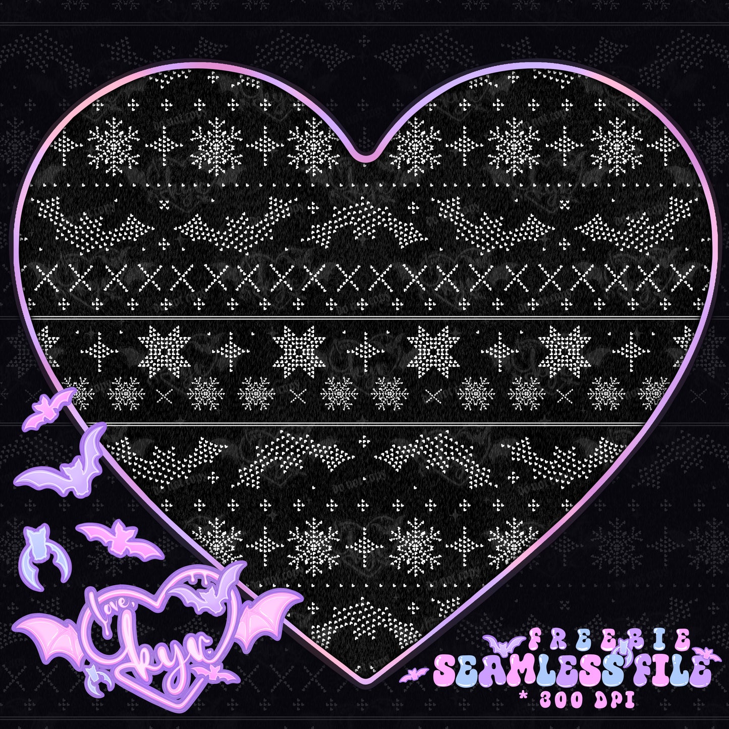 Spookmas Sweater Freebie Seamless File