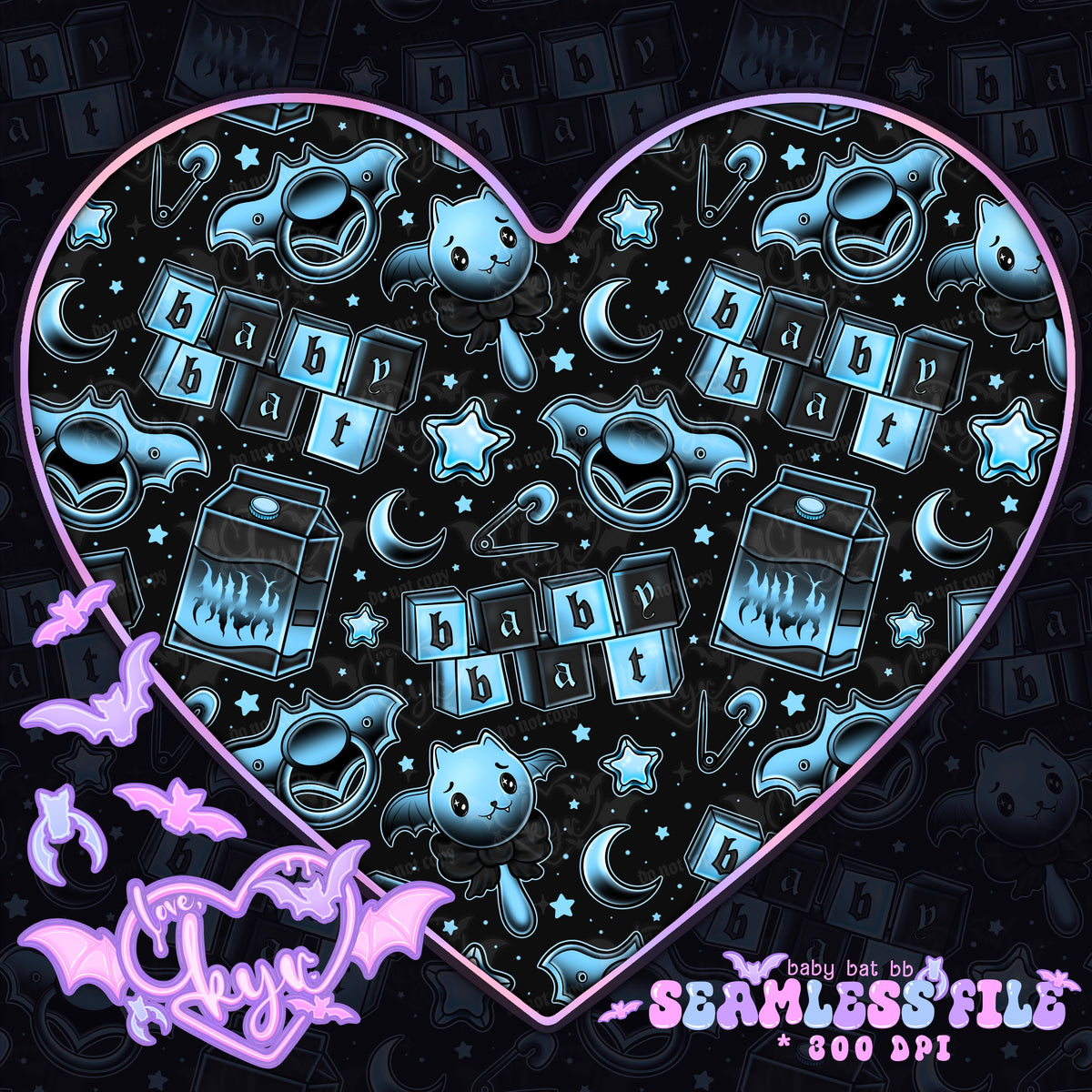 Baby Bat BB Seamless File