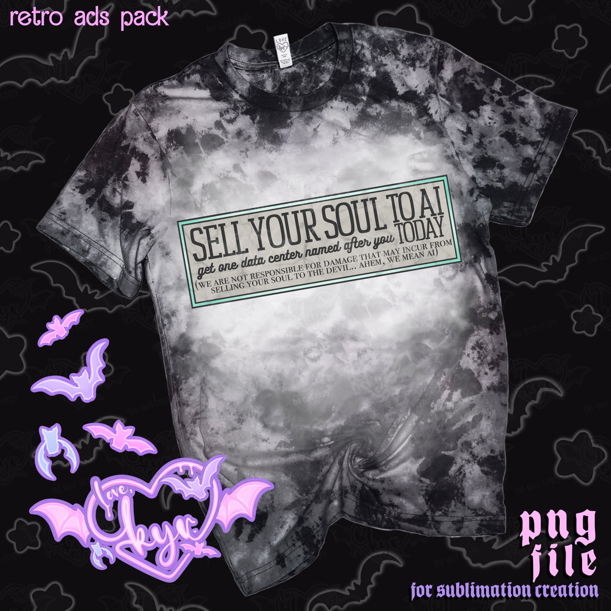 Retro Ads Sub File PNG Pack