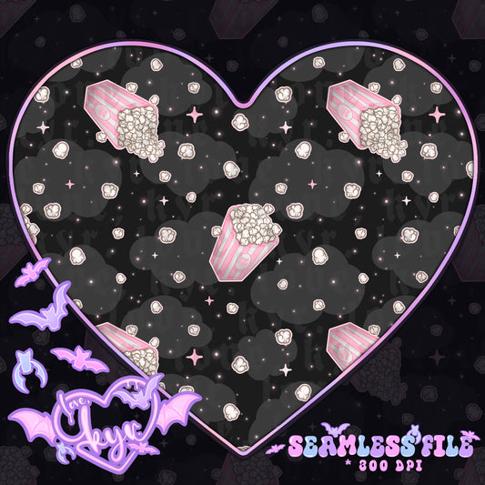 Kawaii Popcorn Seamless File Coord
