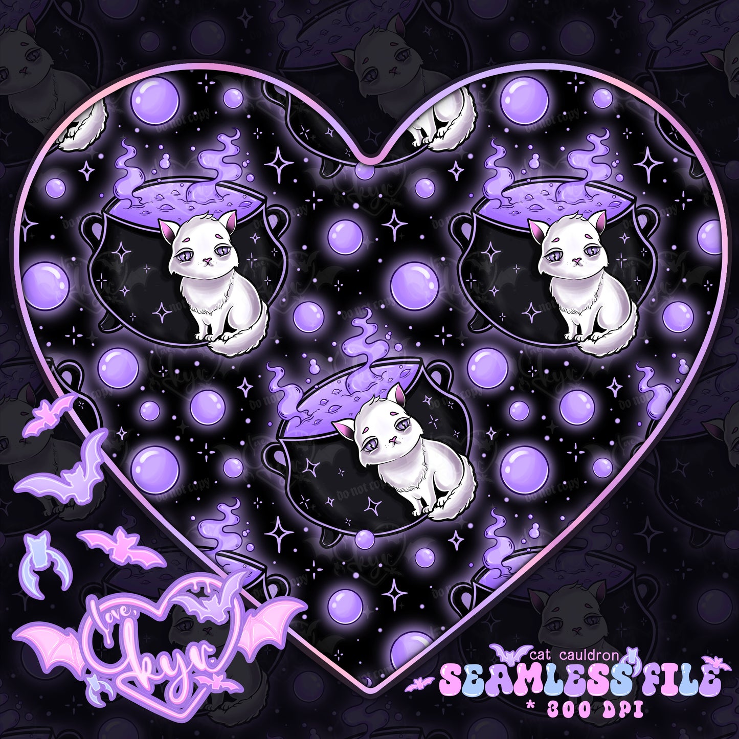 Cat Cauldron Seamless File