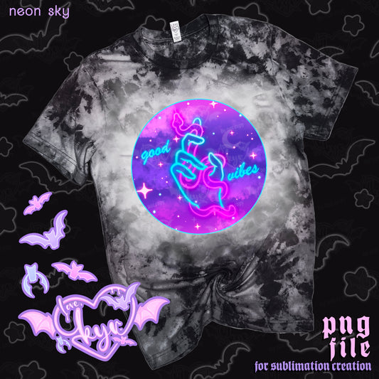 Neon Sky Sub File PNG