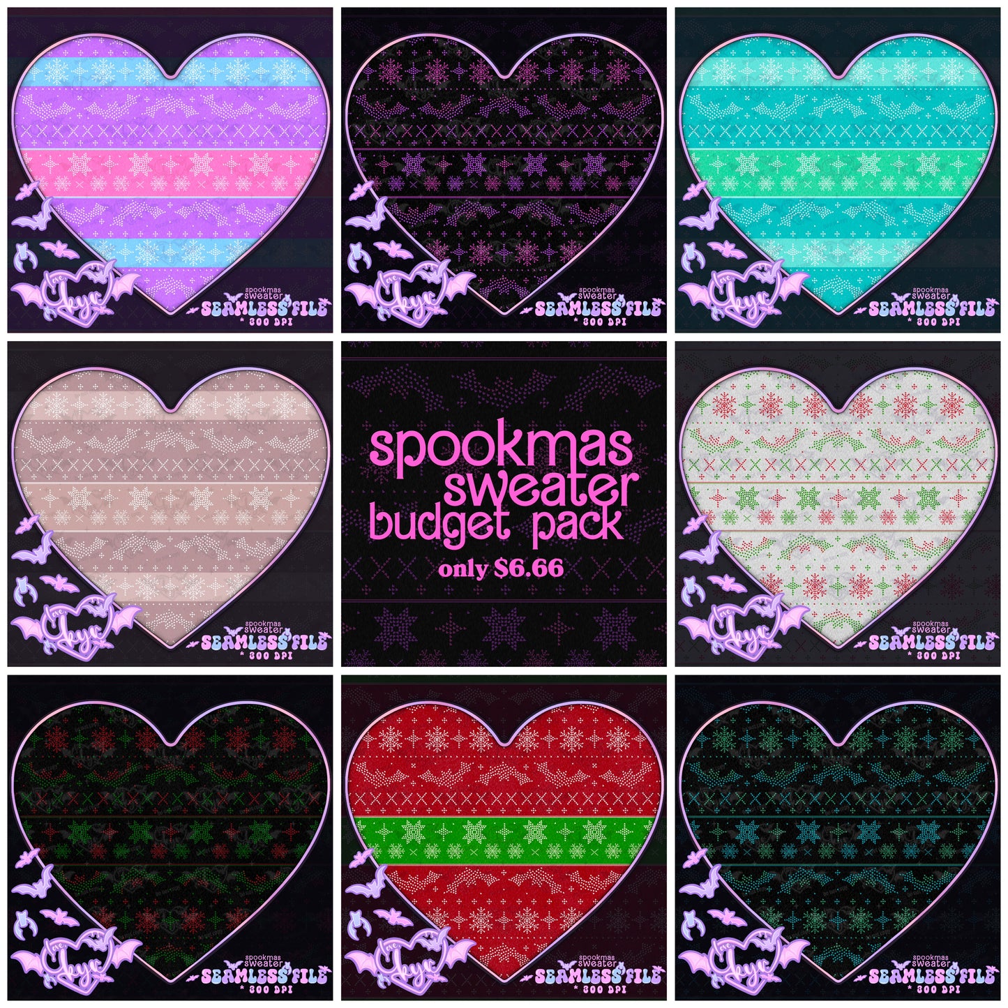 Spookmas Sweater Seamless File Budget Pack