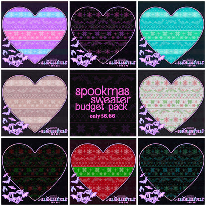 Spookmas Sweater Seamless File Budget Pack