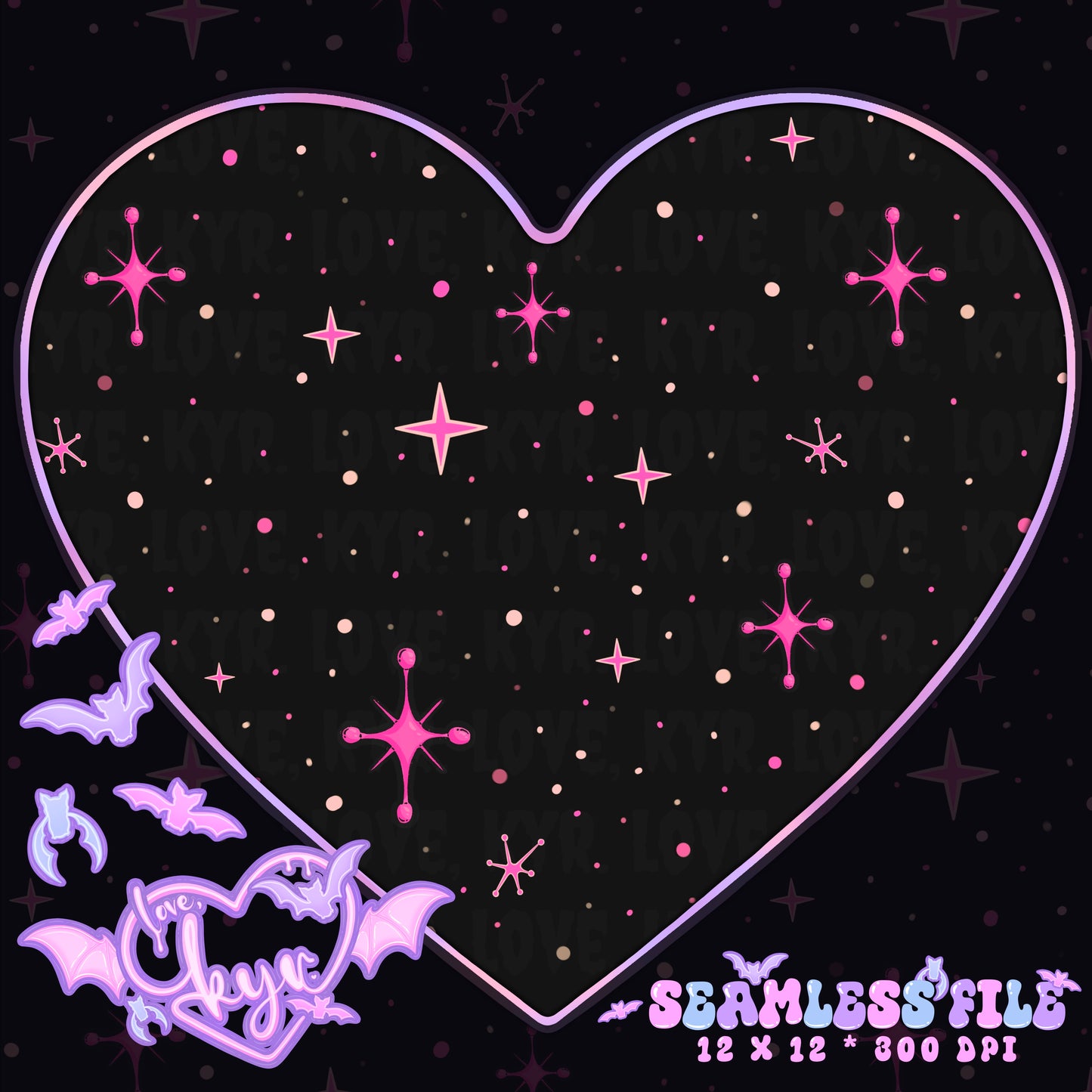 Retro Stars Coord Seamless File