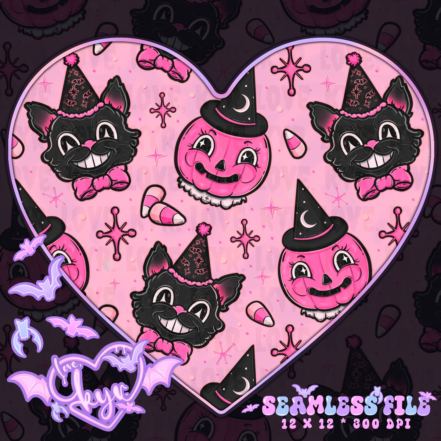 Vintage Halloween Seamless File