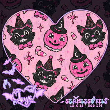 Vintage Halloween Seamless File