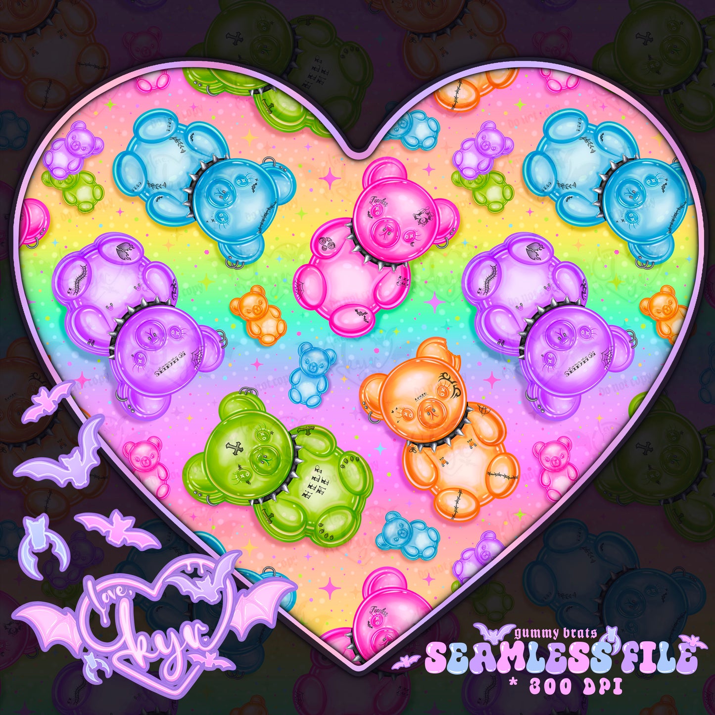 Gummy Brats Seamless File