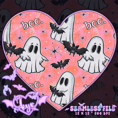Retro Ghosts Seamless File