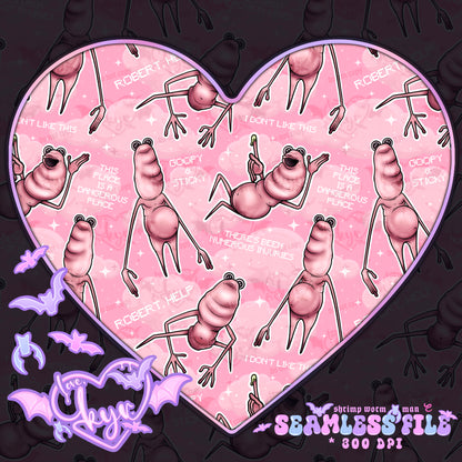 Shrimp Worm Man Seamless File