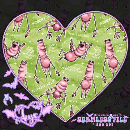 Shrimp Worm Man Seamless File