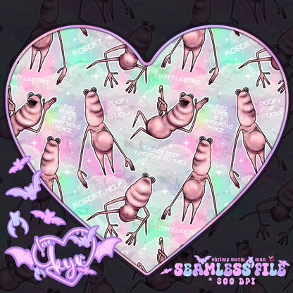 Shrimp Worm Man Seamless File