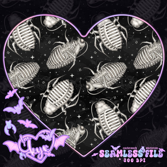 Cackroach Skeleton Seamless File