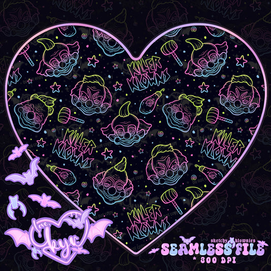 Sketchy Klownies Seamless File