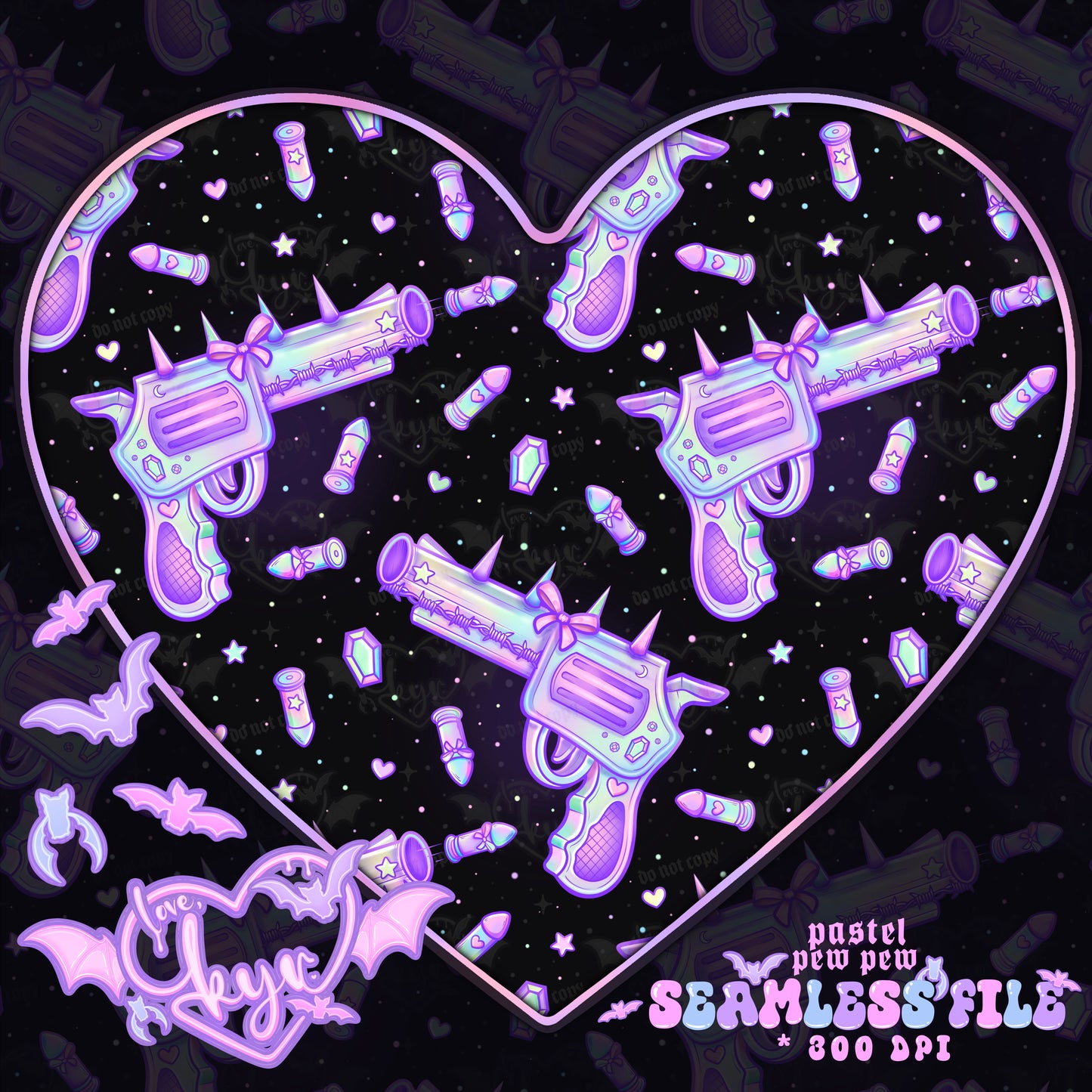 Pastel Pew Pew Seamless File