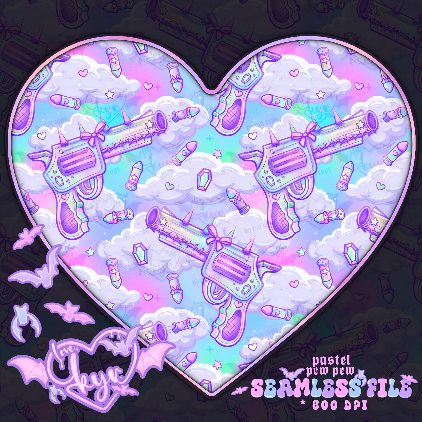 Pastel Pew Pew Seamless File