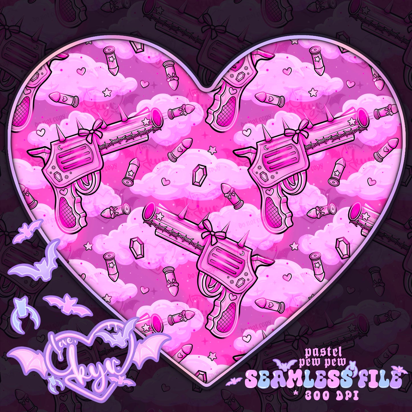 Pastel Pew Pew Seamless File