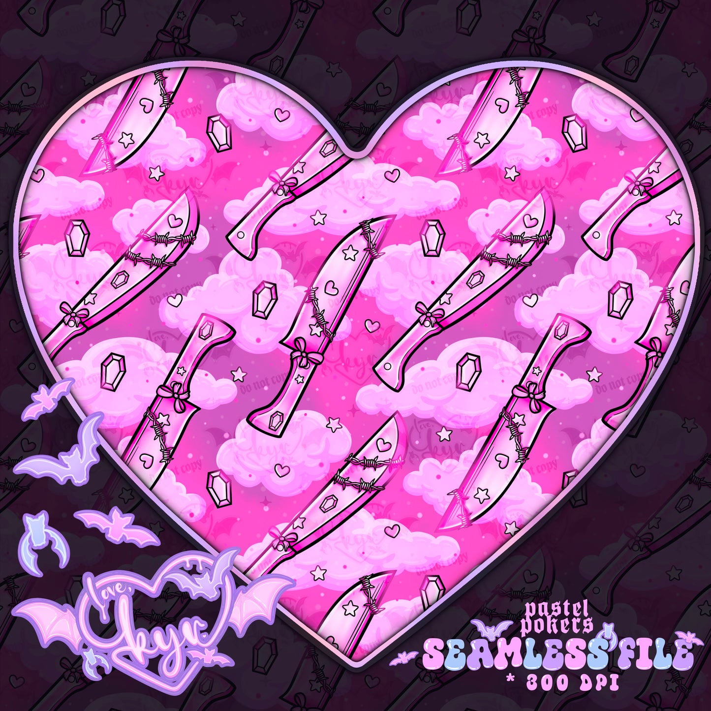 Pastel Pokers Seamless File