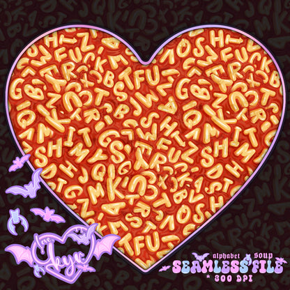 Alphabet Spaghet Seamless File