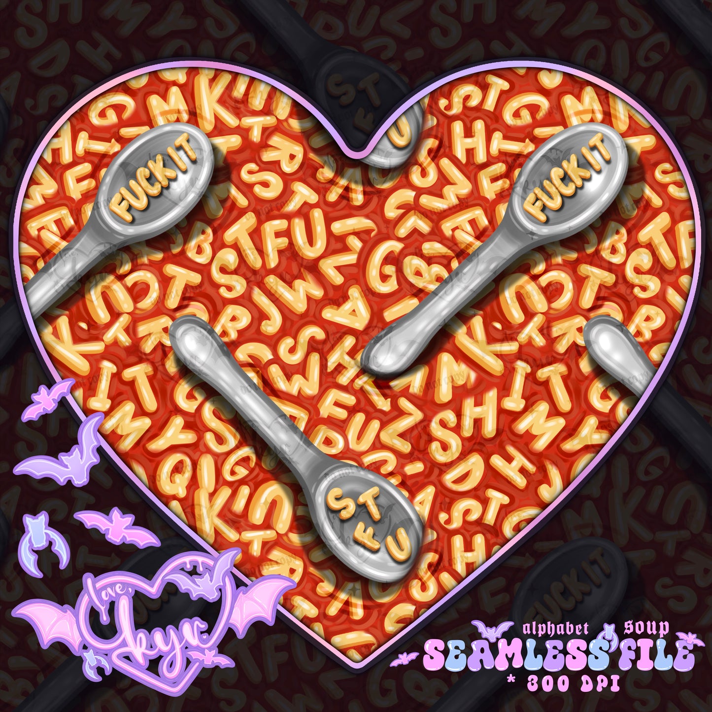 Alphabet Spaghet Seamless File