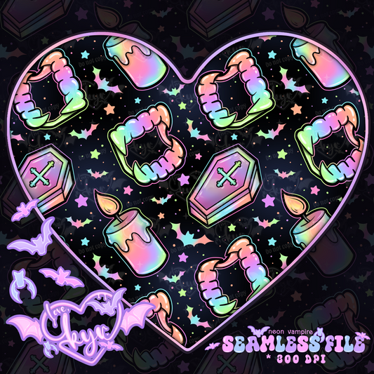 Neon Vampire Seamless File