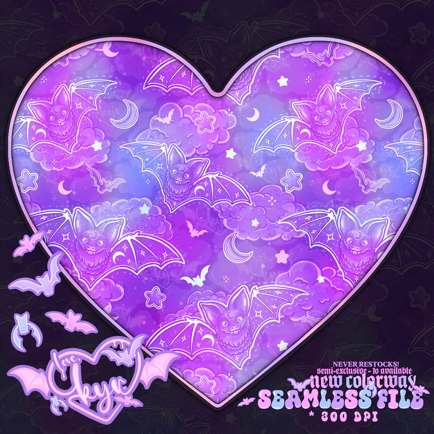 Tattoo Bats Seamless File