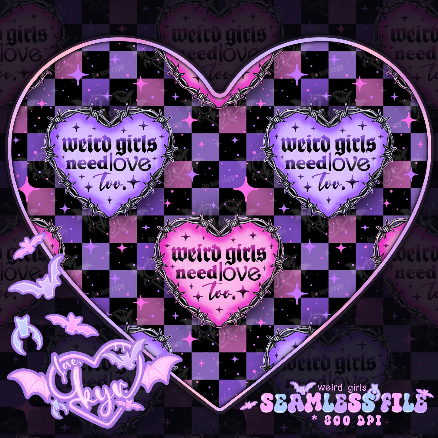 Weird Girls Seamless File