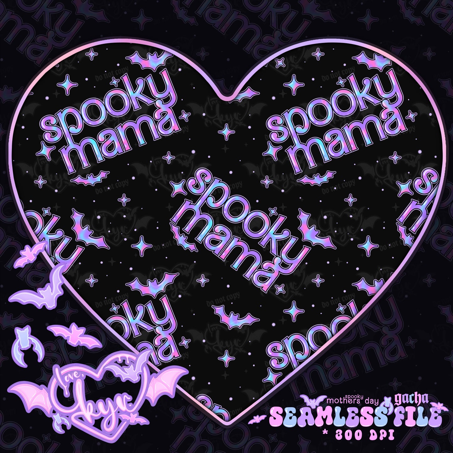Spooky Mama/Mini Seamless File