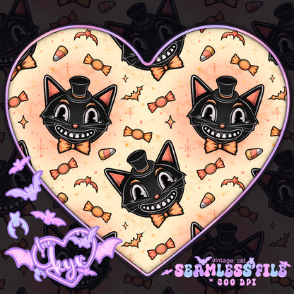 Vintage Cat Seamless File