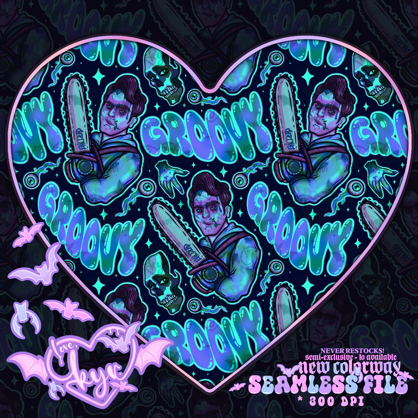 Evil Dead Groovy Seamless File