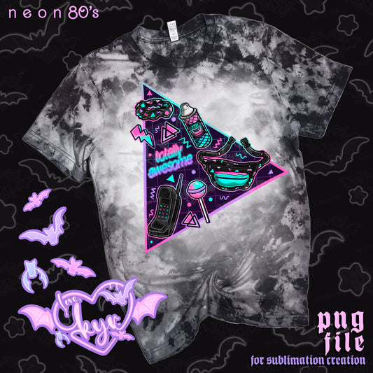 N e o n 80’s Sub File PNG