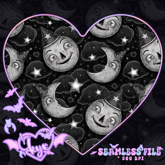 Vintage Moon Seamless File